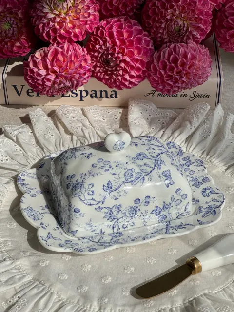 Масленка для сливочного масла, с крышкой керамическая