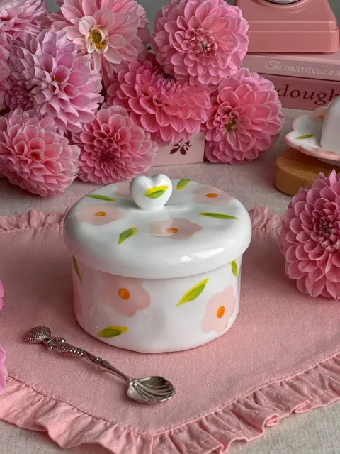 Сахарница с крышкой керамическая